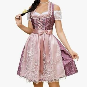 Elegant Pink Lace Mini Dress